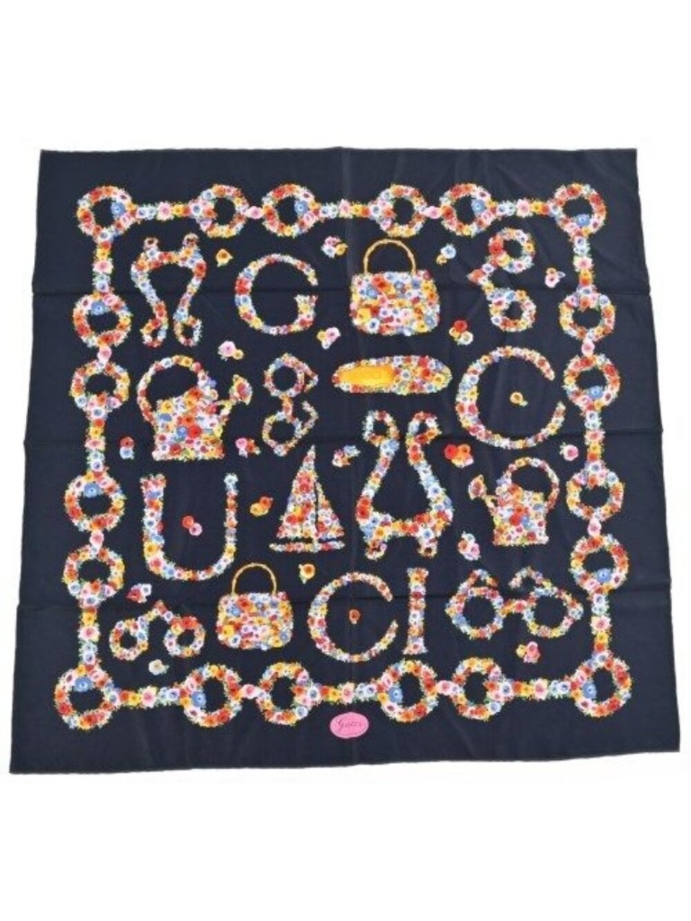 Gucci Bandana Scarf Navy